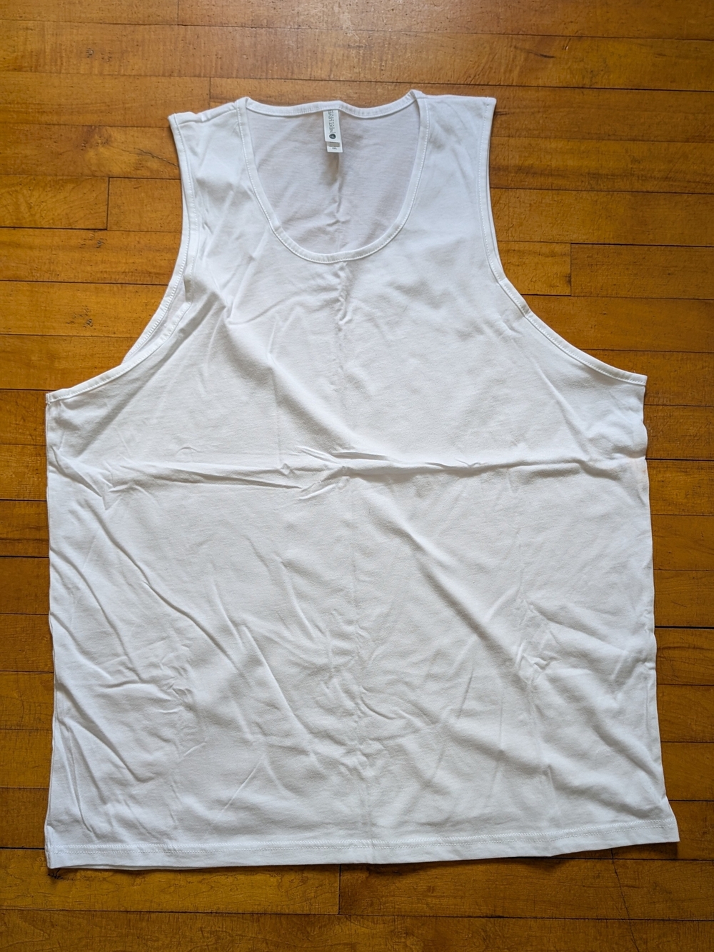 Next Level Apparel White and Charcoal Men's Tank Tops